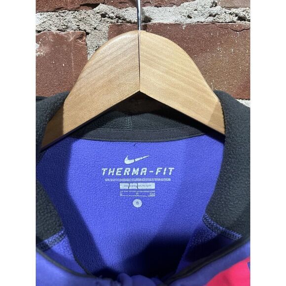 Nike Therma-Fit Jacket Womens Small Pink Purple Zip-Up Hoodie Sweatshirt - Picture 3 of 3
